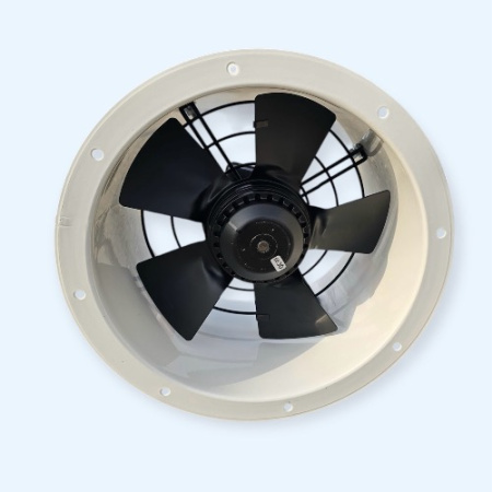 AXW 2E250-B-T Shuft вытяжной осевой вентилятор на монтажной панели с защитной решеткой